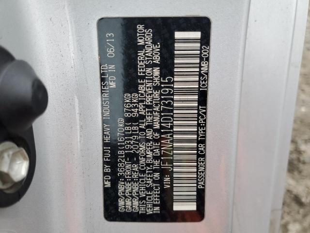 JF1ZNAA14D1731915 - 2013 TOYOTA SCION FR-S SILVER photo 12