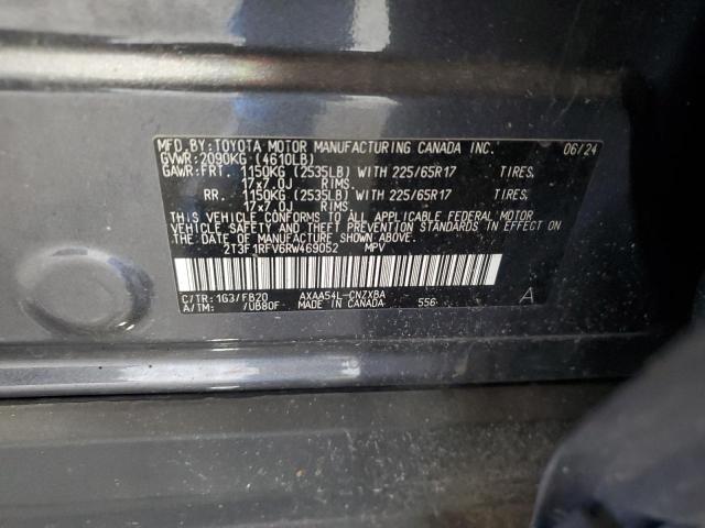 2T3F1RFV6RW469052 - 2024 TOYOTA RAV4 LE GRAY photo 14