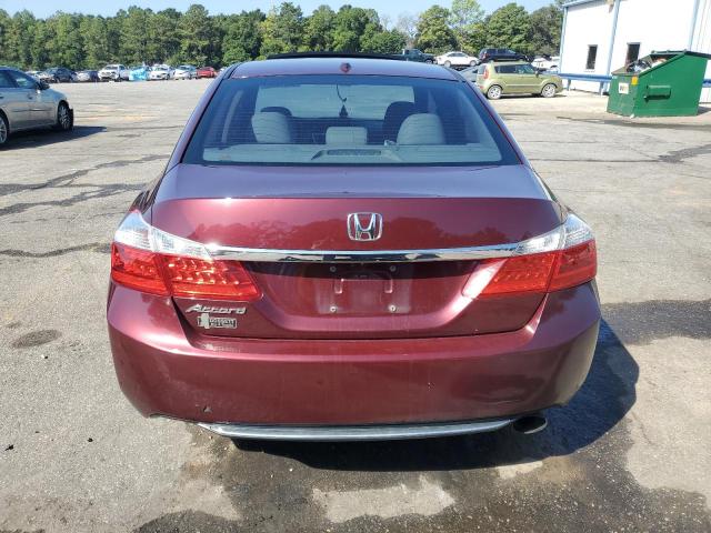 1HGCR2F84DA180547 - 2013 HONDA ACCORD EXL BURGUNDY photo 6