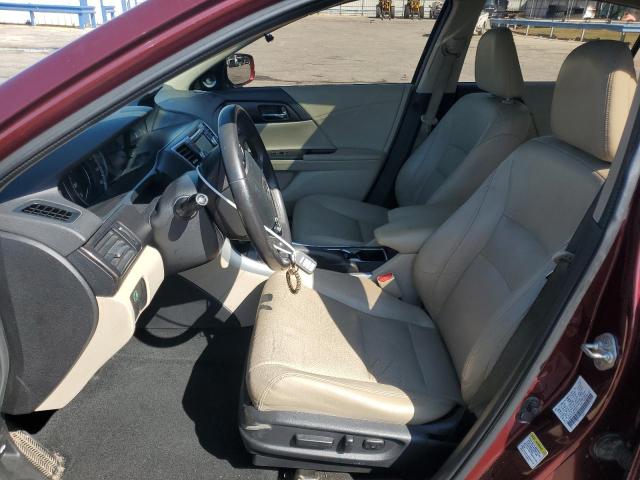 1HGCR2F84DA180547 - 2013 HONDA ACCORD EXL BURGUNDY photo 7