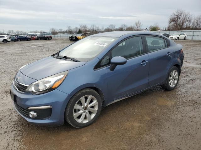 KNADN4A32G6629251 - 2016 KIA RIO EX BLUE photo 1