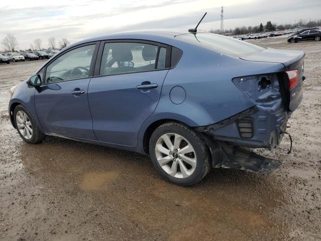 KNADN4A32G6629251 - 2016 KIA RIO EX BLUE photo 2