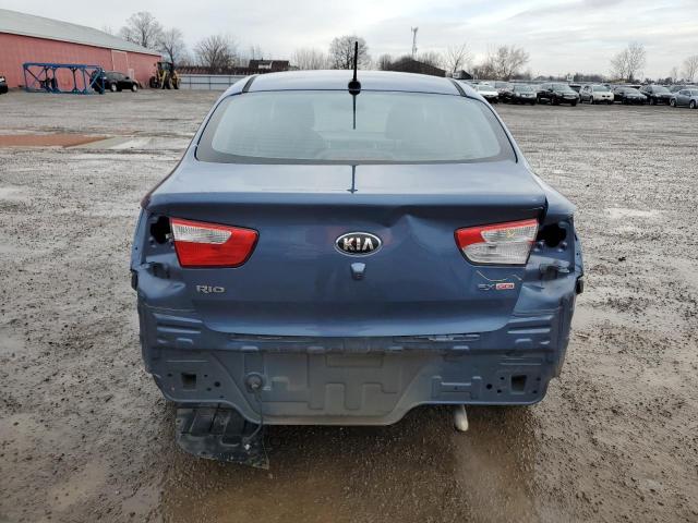 KNADN4A32G6629251 - 2016 KIA RIO EX BLUE photo 6