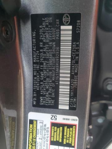 4T1G11AK6RU892936 - 2024 TOYOTA CAMRY SE NIGHT SHADE GRAY photo 13