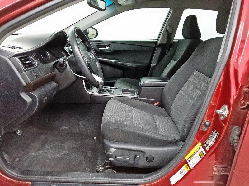 4T1BF1FK5HU661173 - 2017 TOYOTA CAMRY LE BURGUNDY photo 7