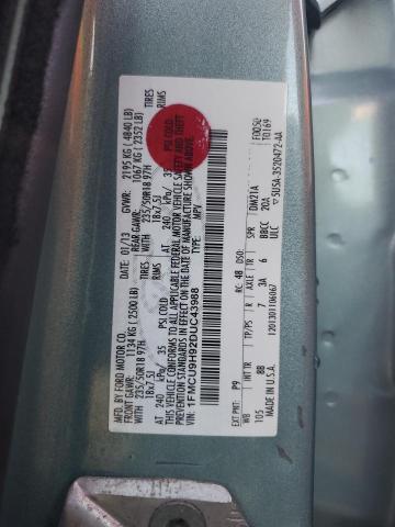 1FMCU9H92DUC43988 - 2013 FORD ESCAPE SEL TURQUOISE photo 13