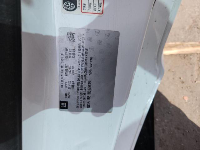 1G1FJ1R61H0179819 - 2017 CHEVROLET CAMARO ZL1 Blanco foto 12