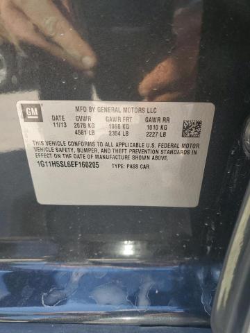 1G11H5SL6EF160205 - 2014 CHEVROLET MALIBU LTZ CHARCOAL photo 12