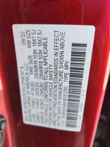 7FARW2H86NE053293 - 2022 HONDA CR-V EXL წითელი ფოტო 13