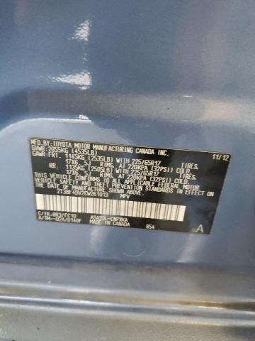 2T3BF4DV2CW261019 - 2012 TOYOTA RAV4 BLUE photo 14