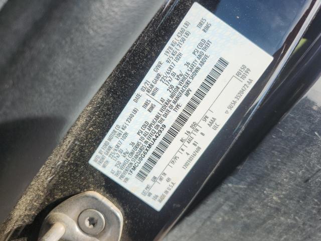 1FMCU0G6XMUA42939 - 2021 FORD ESCAPE SE 黑色 照片 12