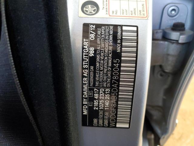 WDDGF8AB5DA780045 - 2013 MERCEDES-BENZ C 300 4MATIC SILVER photo 12