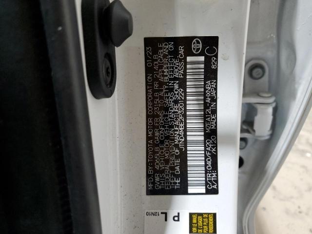 JTND4MBE2P3201229 - 2023 TOYOTA COROLLA SE Blanco foto 12