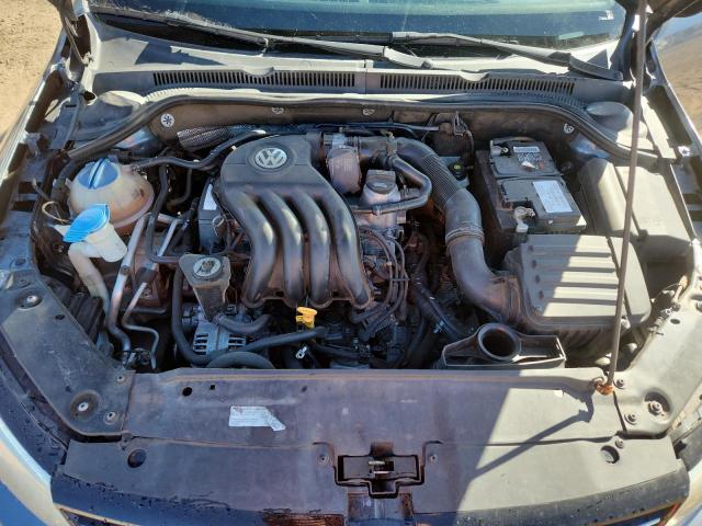 3VW2K7AJ1DM382381 - 2013 VOLKSWAGEN JETTA BASE Մոխրագույն լուսանկար 11