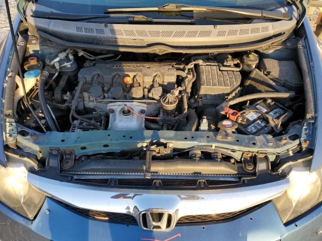 2HGFA16839H360187 - 2009 HONDA CIVIC EX BLUE photo 11