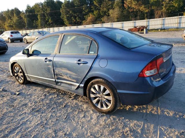 2HGFA16839H360187 - 2009 HONDA CIVIC EX BLUE photo 2