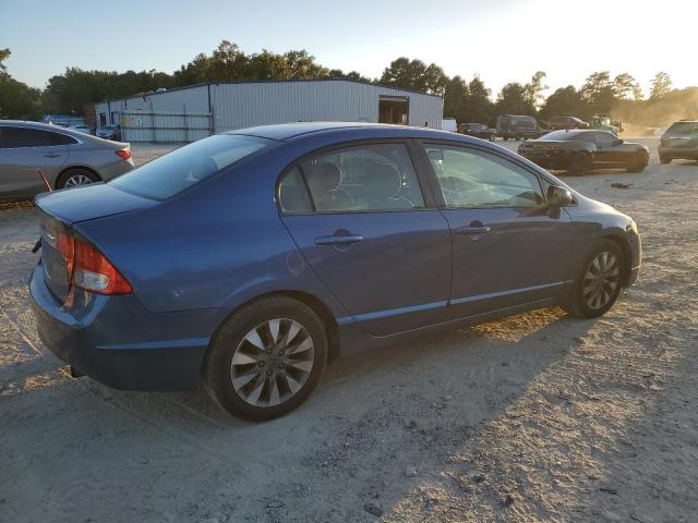 2HGFA16839H360187 - 2009 HONDA CIVIC EX BLUE photo 3