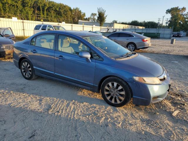 2HGFA16839H360187 - 2009 HONDA CIVIC EX BLUE photo 4