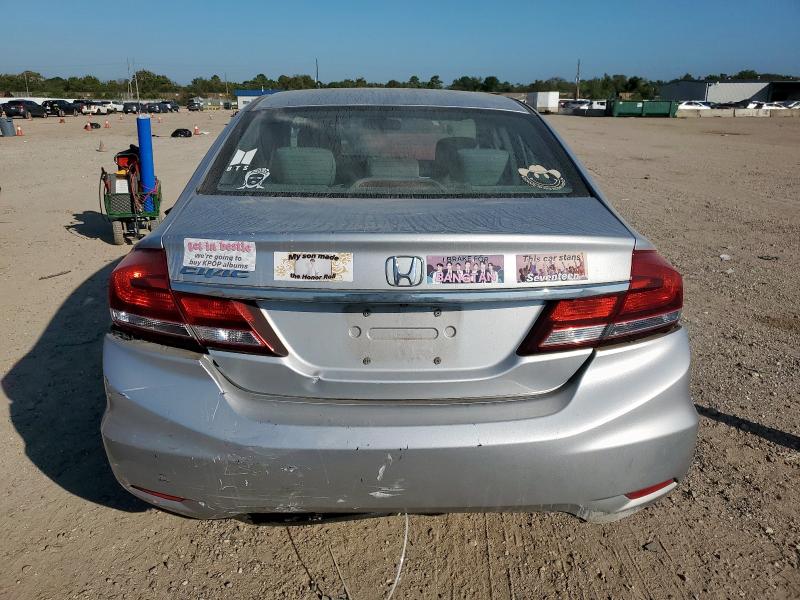 2HGFB2F51FH537050 - 2015 HONDA CIVIC LX SILVER photo 6