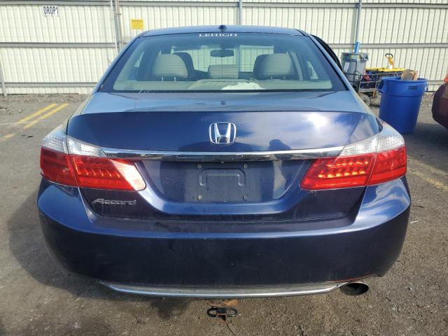 1HGCR2F8XEA096282 - 2014 HONDA ACCORD EXL BLUE photo 6