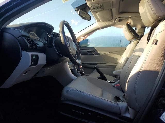 1HGCR2F8XEA096282 - 2014 HONDA ACCORD EXL BLUE photo 7