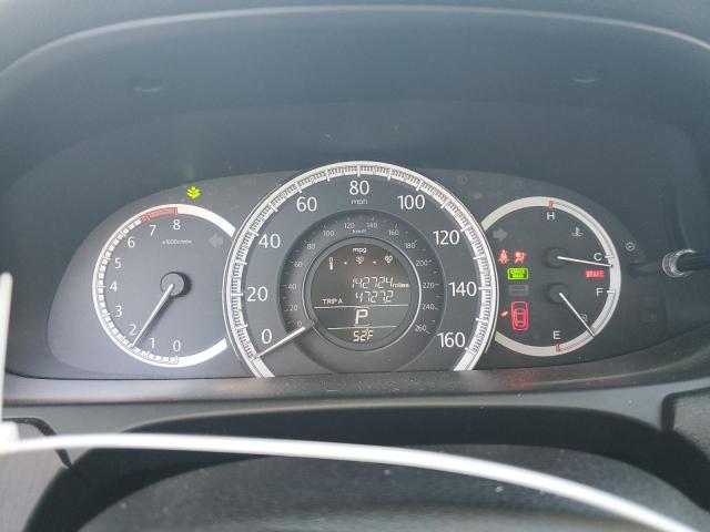 1HGCR2F8XEA096282 - 2014 HONDA ACCORD EXL BLUE photo 9