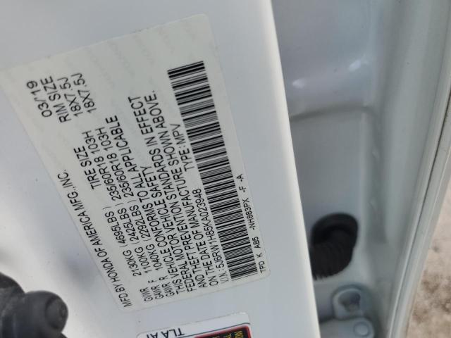 5J6RW1H85KA023948 - 2019 HONDA CR-V EXL Beyaz fotoğraf 13