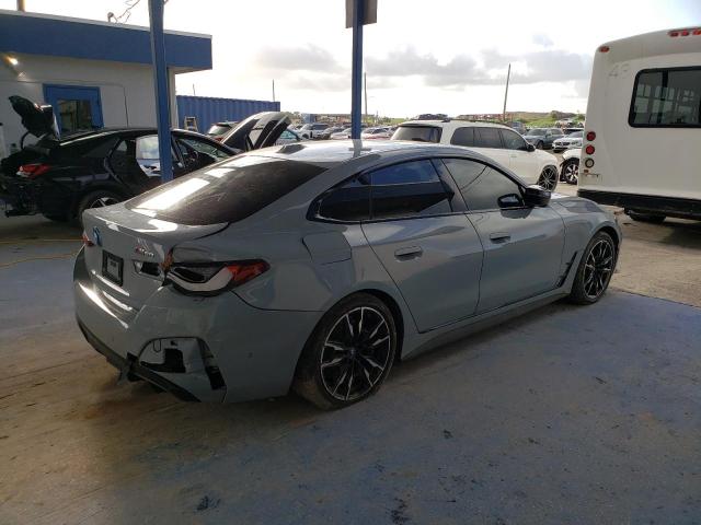 WBY33AW0XRFS38108 - 2024 BMW I4 M50 GRAY photo 3