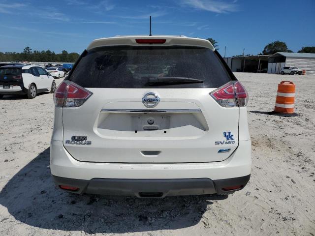 5N1AT2MV0EC860186 - 2014 NISSAN ROGUE S WHITE photo 6