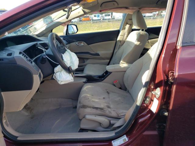 19XFB2F50CE344345 - 2012 HONDA CIVIC LX Qırmızı foto 7