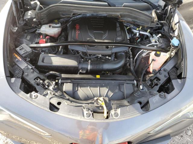 ZASFAKPN4J7B67627 - 2018 ALFA ROMEO STELVIO SPORT GRAY photo 12