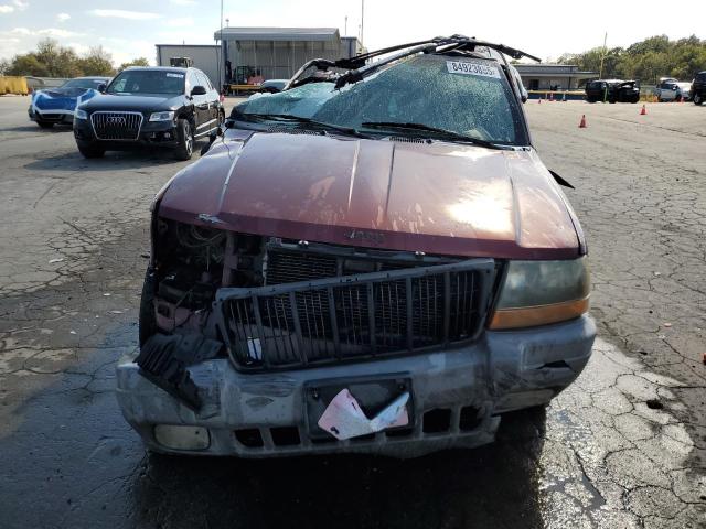 1J4GW48SXYC316326 - 2000 JEEP GRAND CHER LAREDO მუქწითელი ფოტო 5