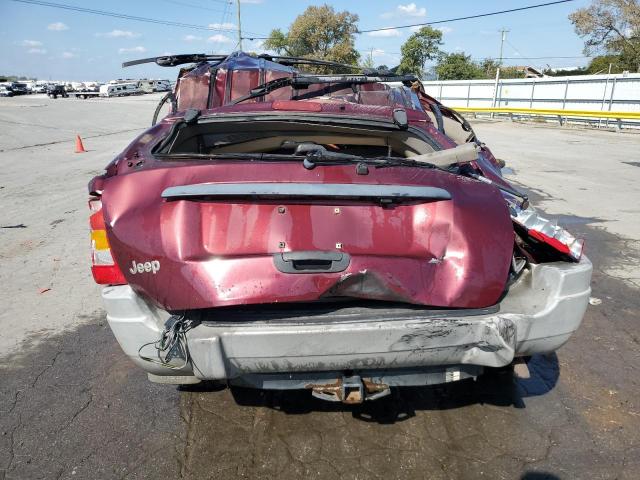 1J4GW48SXYC316326 - 2000 JEEP GRAND CHER LAREDO მუქწითელი ფოტო 6