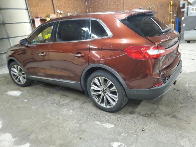 2LMPJ8LP3GBL29092 - 2016 LINCOLN MKX RESERVE Շագանակագույն լուսանկար 2