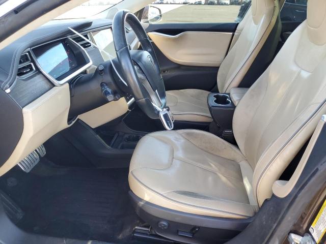 5YJSA1H14EFP32794 - 2014 TESLA MODEL S Շագանակագույն լուսանկար 7