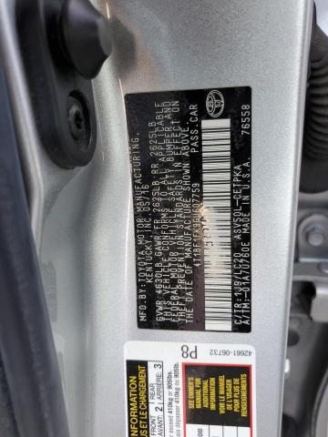 4T1BF1FK9GU607759 - 2016 TOYOTA CAMRY LE SILVER photo 12