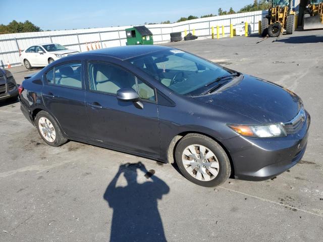 2HGFB2F55CH332763 - 2012 HONDA CIVIC LX GRAY photo 4