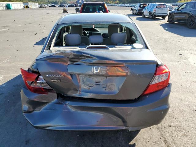 2HGFB2F55CH332763 - 2012 HONDA CIVIC LX GRAY photo 6