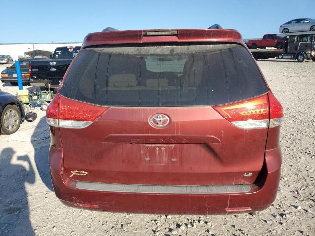 5TDKK3DC5CS215268 - 2012 TOYOTA SIENNA LE RED photo 6