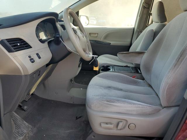 5TDKK3DC5CS215268 - 2012 TOYOTA SIENNA LE RED photo 7