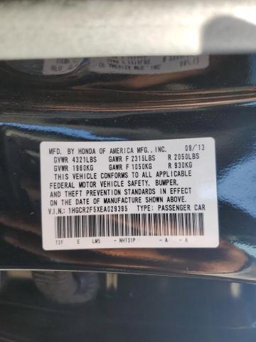1HGCR2F5XEA029395 - 2014 HONDA ACCORD SPORT BLACK photo 12