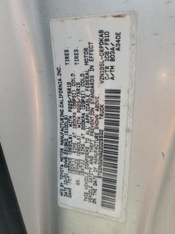 5TESN92N92Z005532 - 2002 TOYOTA TACOMA XTRACAB PRERUNNER SILVER photo 12