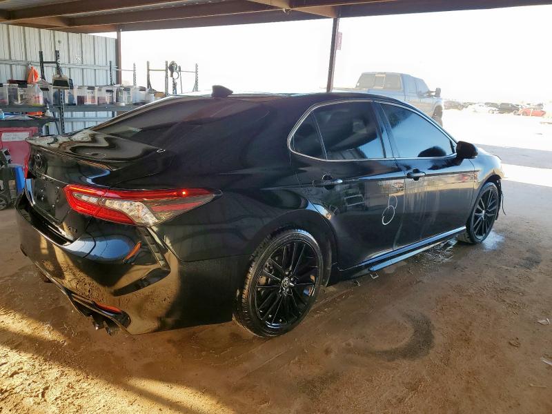 4T1K61AK1MU443457 - 2021 TOYOTA CAMRY XSE BLACK photo 3