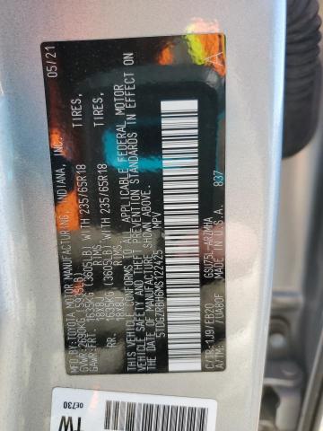 5TDGZRBH6MS122425 - 2021 TOYOTA HIGHLANDER XLE Серебристый фото 13