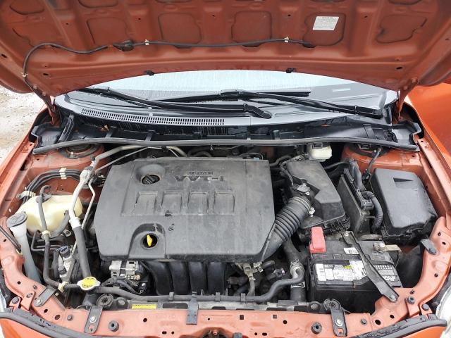 2T1BU4EE1DC099013 - 2013 TOYOTA COROLLA BASE Orange photo 11