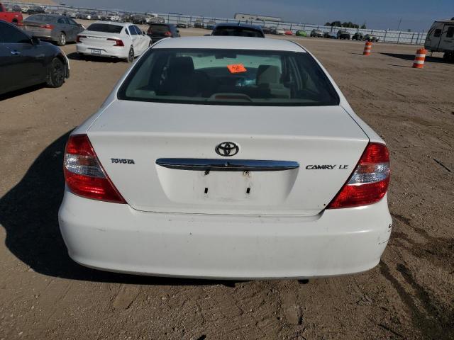 4T1BE32K23U186532 - 2003 TOYOTA CAMRY LE WHITE photo 6