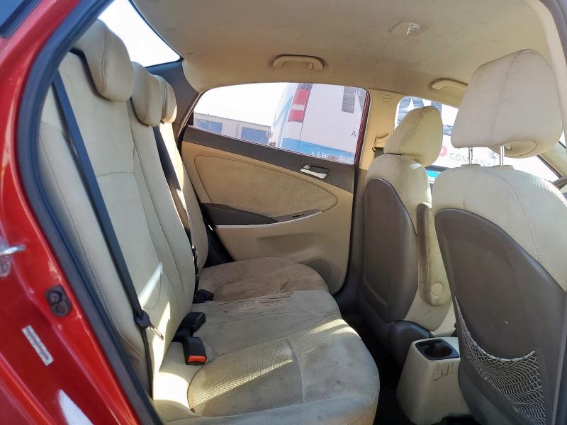 KMHCT4AE4EU757534 - 2014 HYUNDAI ACCENT GLS BURGUNDY photo 10