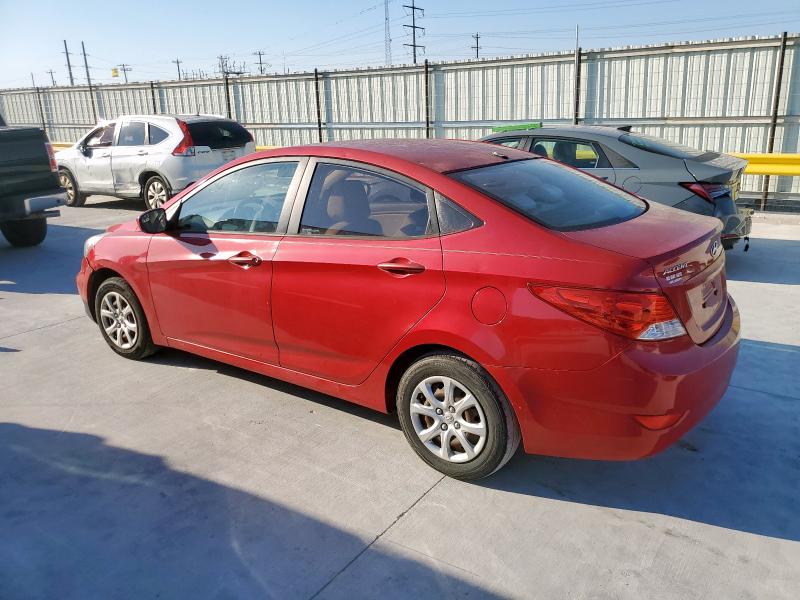 KMHCT4AE4EU757534 - 2014 HYUNDAI ACCENT GLS BURGUNDY photo 2