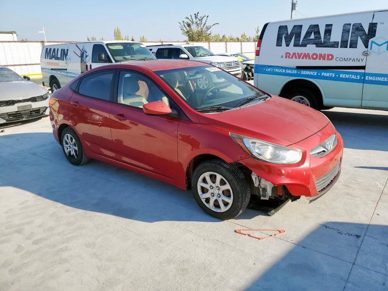 KMHCT4AE4EU757534 - 2014 HYUNDAI ACCENT GLS BURGUNDY photo 4