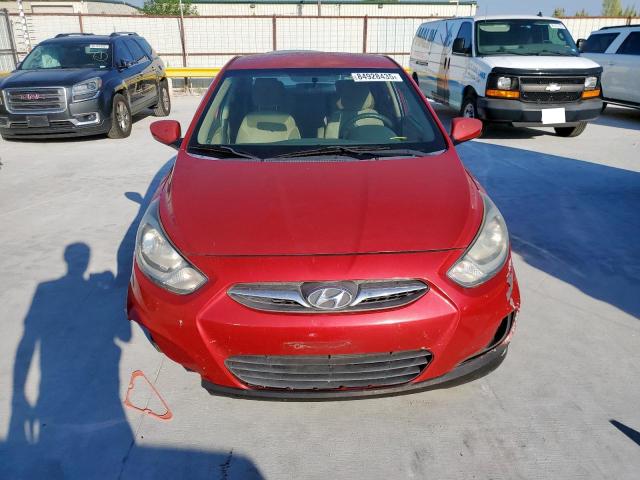 KMHCT4AE4EU757534 - 2014 HYUNDAI ACCENT GLS BURGUNDY photo 5
